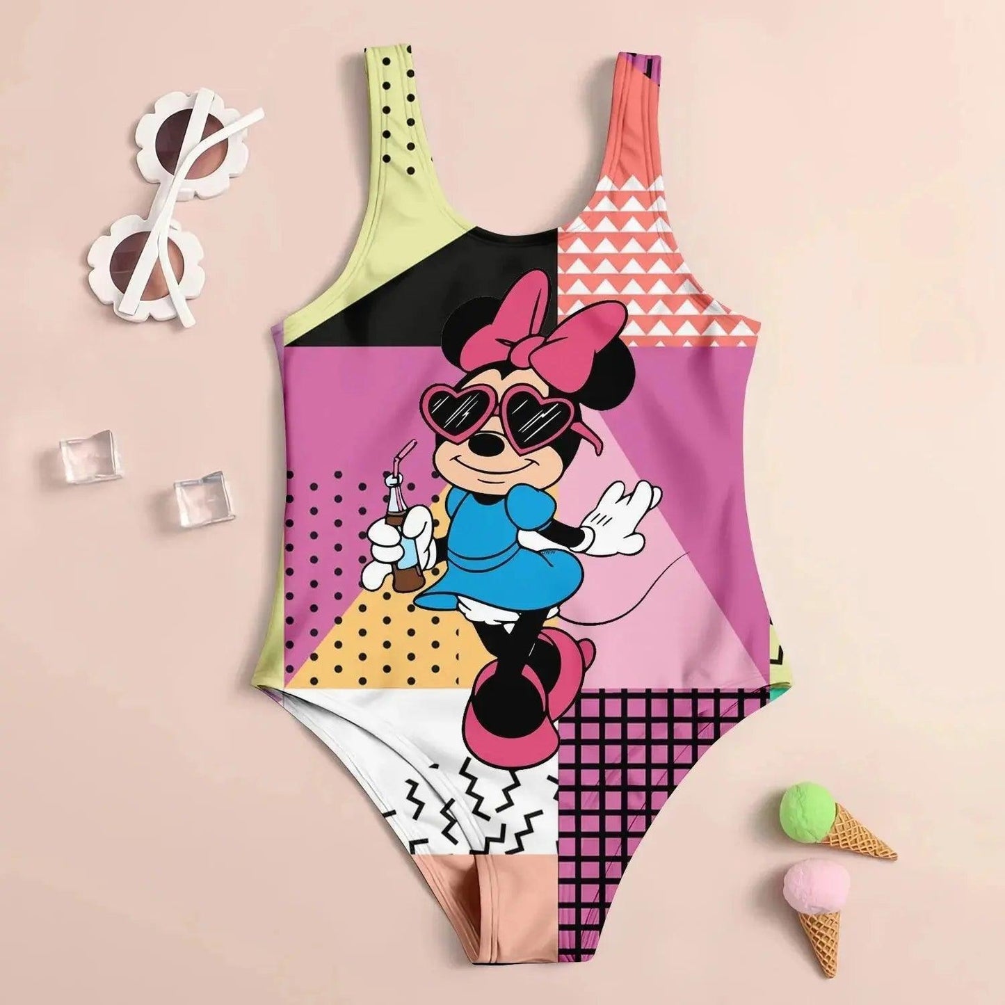 3D Cartoon Print Cute Kid's Swimsuit - Venus Trendy Fashion Online