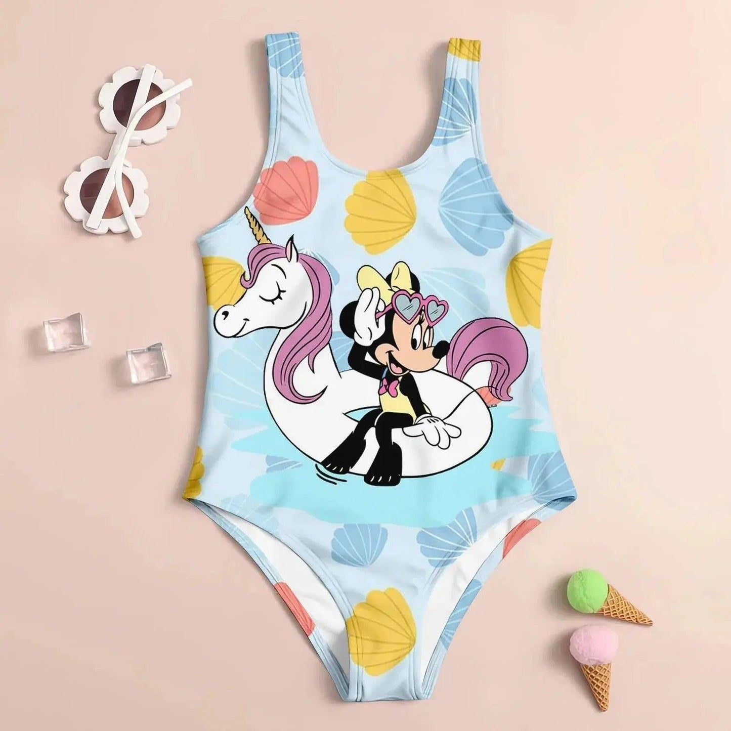 3D Cartoon Print Cute Kid's Swimsuit - Venus Trendy Fashion Online