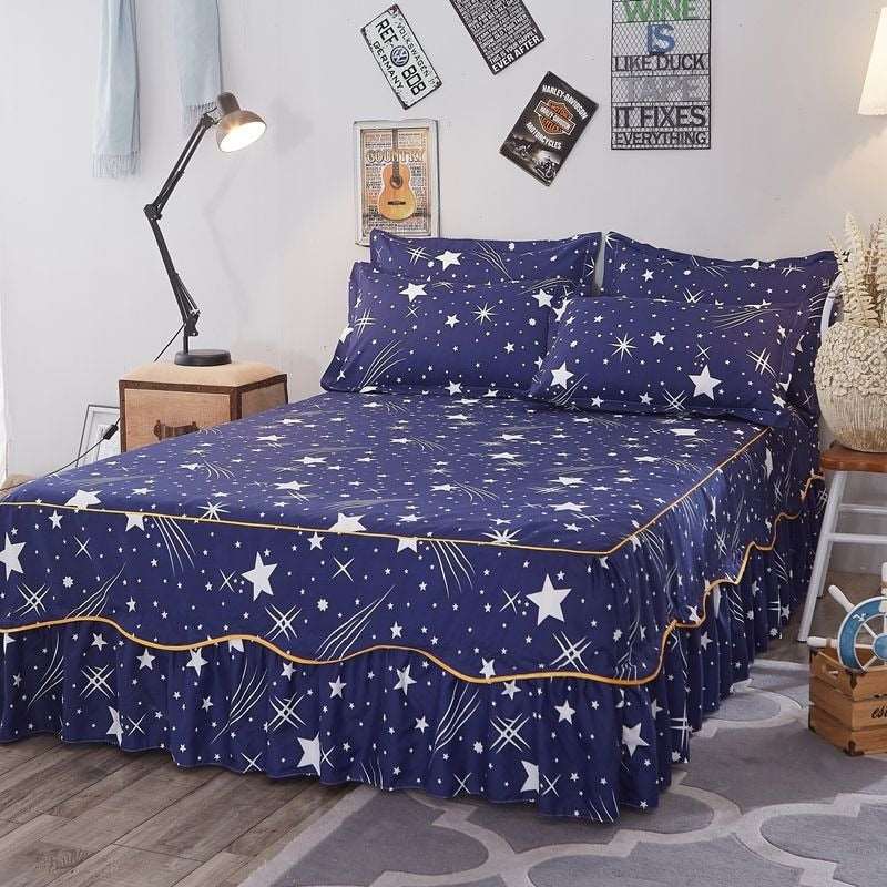 3Pcs Bed Sheet Cotton Lace Cover Pillowcase Bedding Set - Venus Trendy Fashion Online