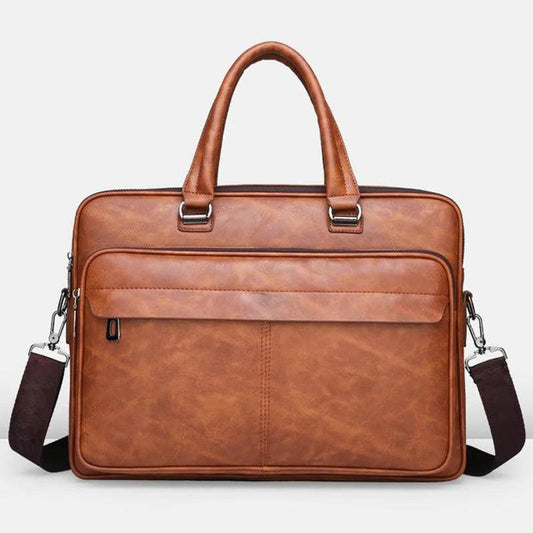 Modern PU Leather Executive Briefcase - Venus Trendy Fashion Online