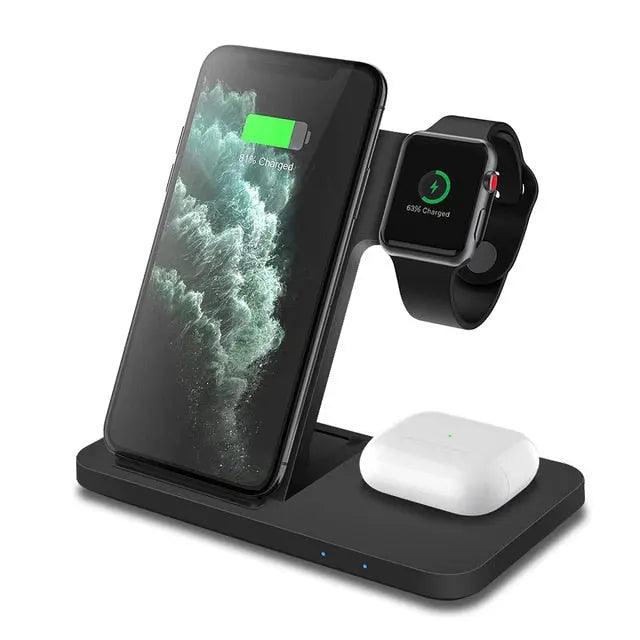 3in1 Wireless Fast Charger Dock Station - Venus Trendy Fashion Online