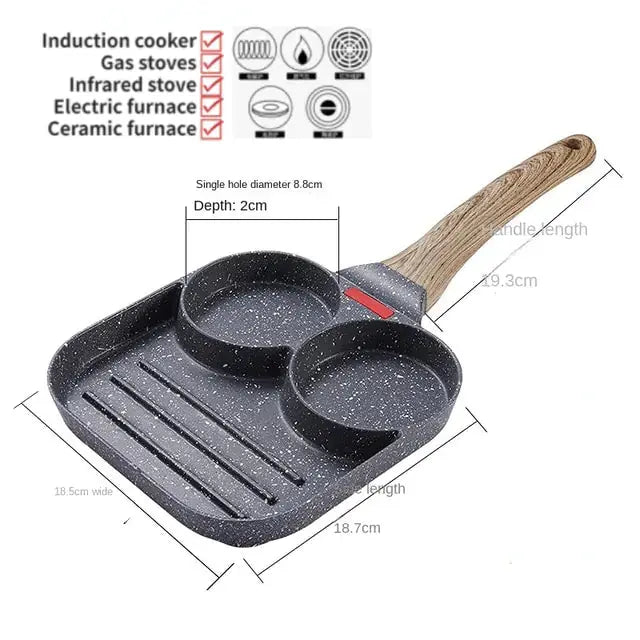 4-Hole Non-Stick Omelet Pan - Venus Trendy Fashion Online