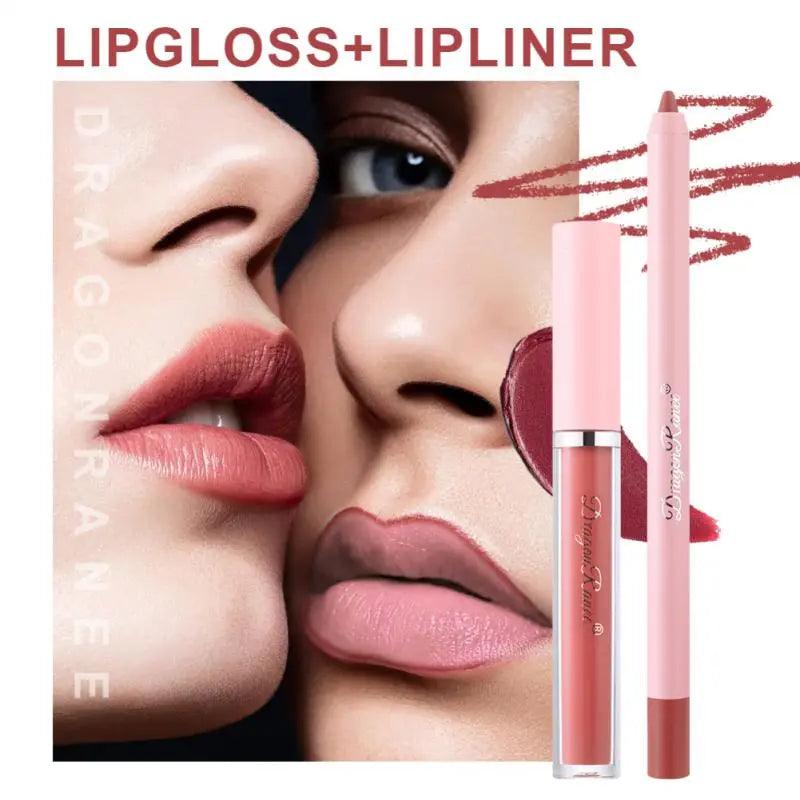 4pcs Lip Gloss Lip Liner Pen Set - Venus Trendy Fashion Online