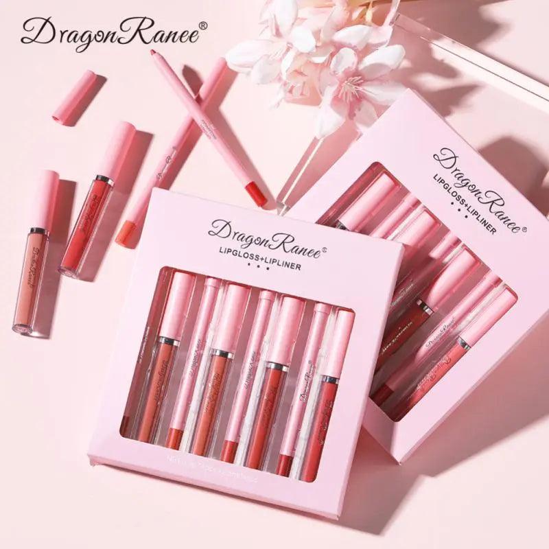 4pcs Lip Gloss Lip Liner Pen Set - Venus Trendy Fashion Online