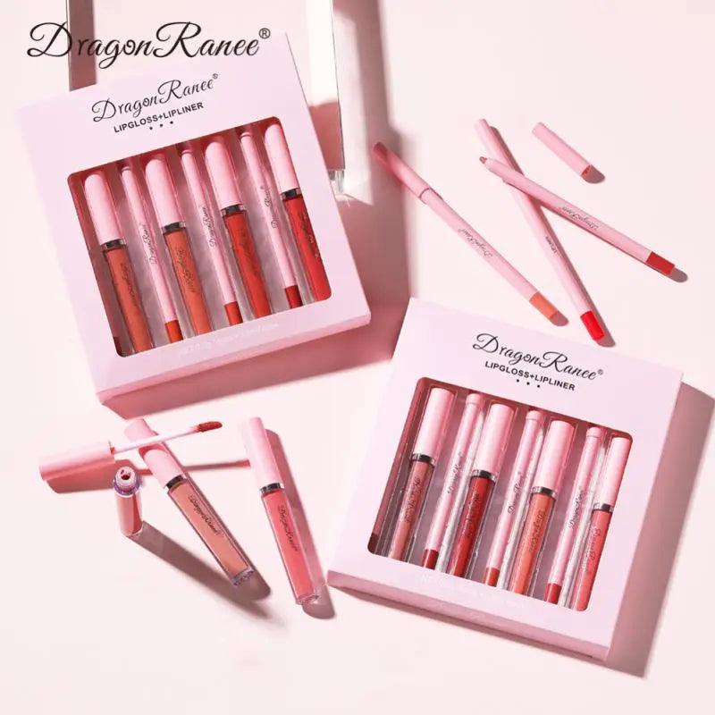 4pcs Lip Gloss Lip Liner Pen Set - Venus Trendy Fashion Online