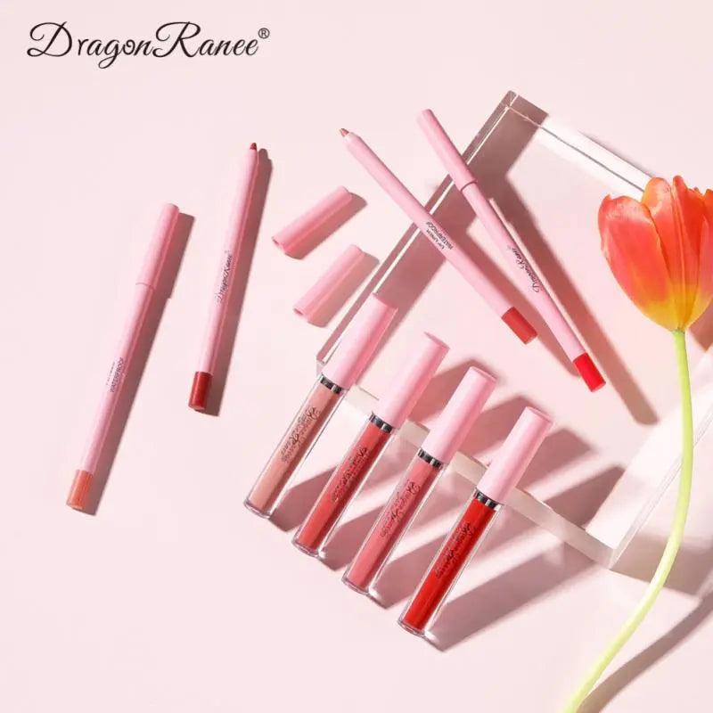 4pcs Lip Gloss Lip Liner Pen Set - Venus Trendy Fashion Online