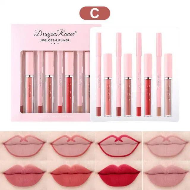 4pcs Lip Gloss Lip Liner Pen Set - Venus Trendy Fashion Online