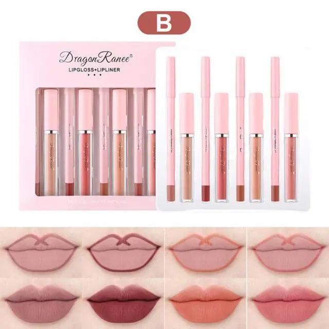 4pcs Lip Gloss Lip Liner Pen Set - Venus Trendy Fashion Online