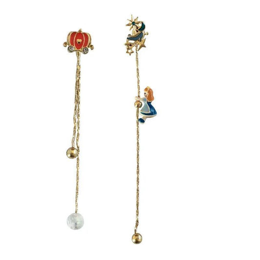 S925 Needle mermaid /Cinderella /Snowy Princess/ Alice in wonderland Earrings - Venus Trendy Fashion Online