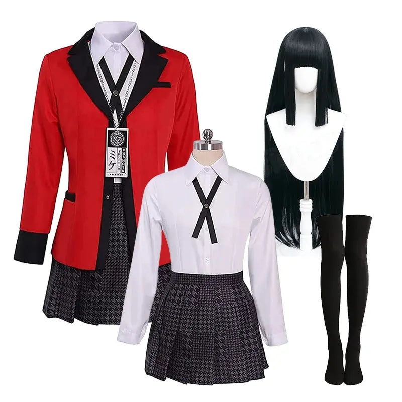 Anime Kakegurui Jabami Yumeko Cosplay Costume Uniform Suits - Venus Trendy Fashion Online