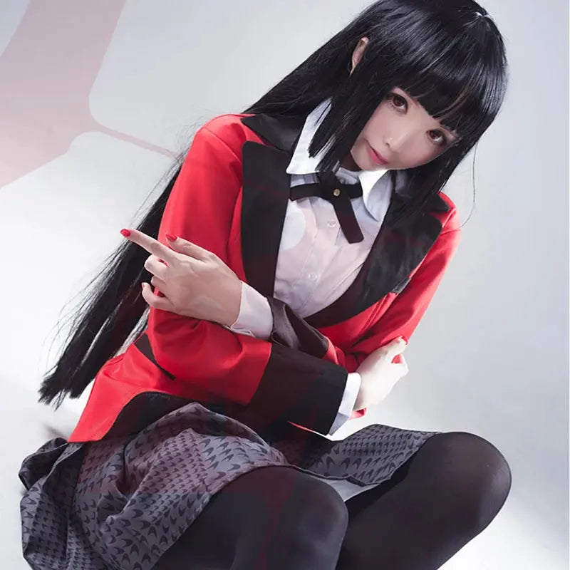 Anime Kakegurui Jabami Yumeko Cosplay Costume Uniform Suits - Venus Trendy Fashion Online