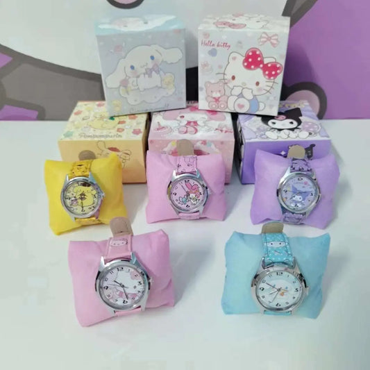 Anime PU leather electronic children's watch with gift box Venus Trendy Fashion Online