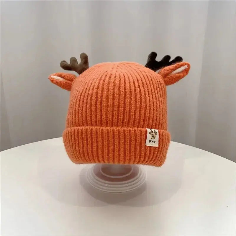 Autumn Winter Knitted Baby Beanie Cute Deer Ear Thick Warm Hat Venus Trendy Fashion Online