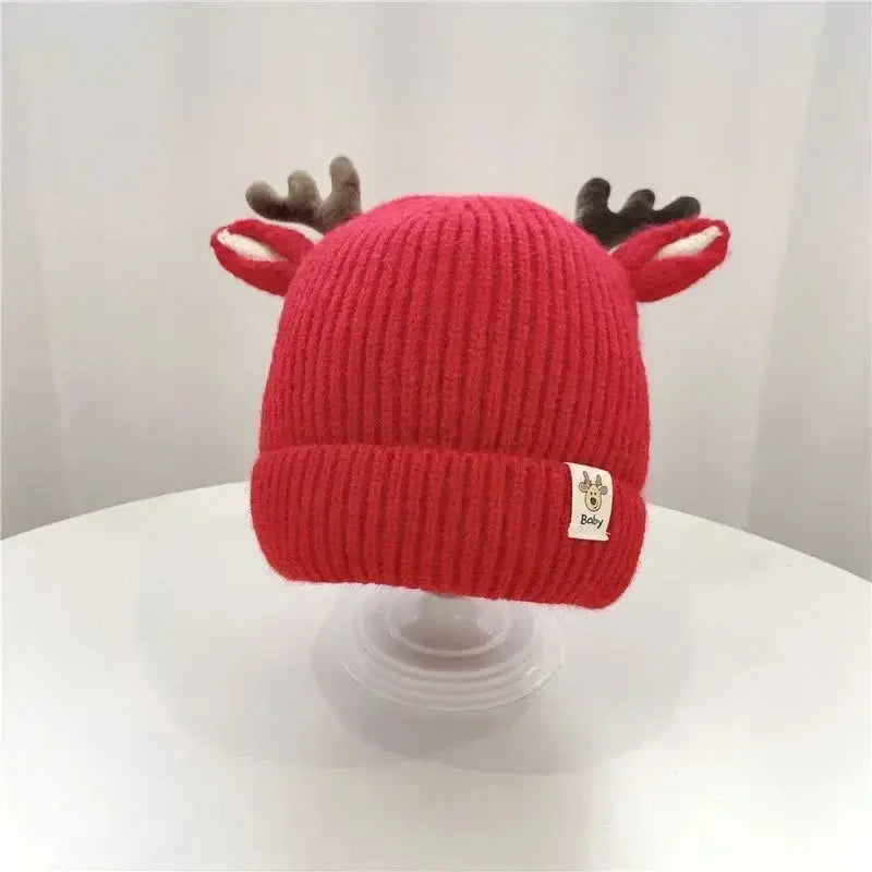 Autumn Winter Knitted Baby Beanie Cute Deer Ear Thick Warm Hat Venus Trendy Fashion Online