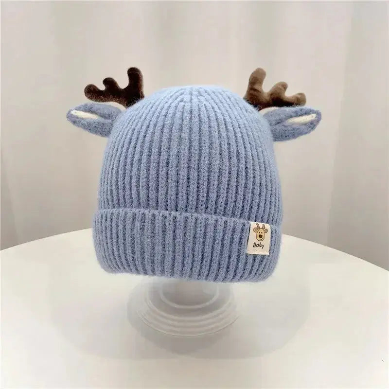 Autumn Winter Knitted Baby Beanie Cute Deer Ear Thick Warm Hat Venus Trendy Fashion Online