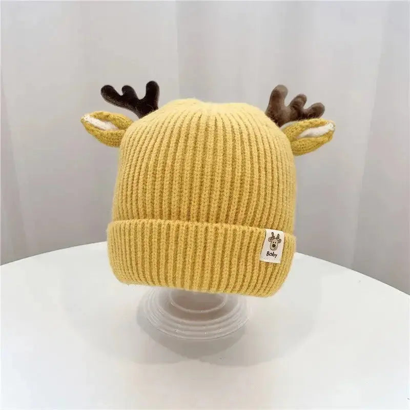 Autumn Winter Knitted Baby Beanie Cute Deer Ear Thick Warm Hat Venus Trendy Fashion Online