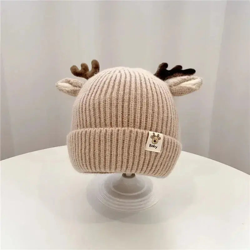 Autumn Winter Knitted Baby Beanie Cute Deer Ear Thick Warm Hat Venus Trendy Fashion Online