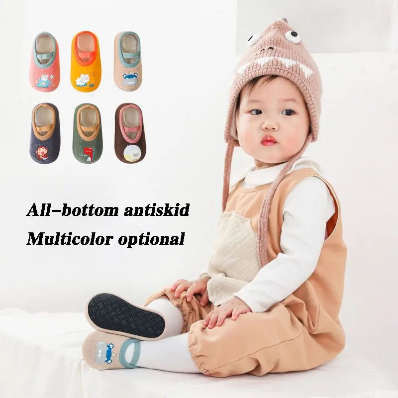 Baby Anti-slip Socks with Rubber Sole for Children - Venus Trendy Fashion Online