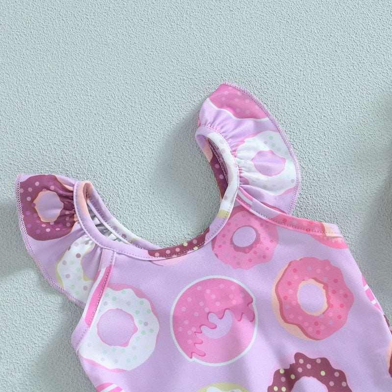 Baby Girls Swimsuit Donut Print - Venus Trendy Fashion Online