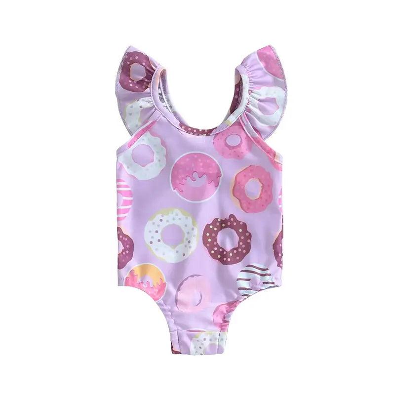 Baby Girls Swimsuit Donut Print - Venus Trendy Fashion Online