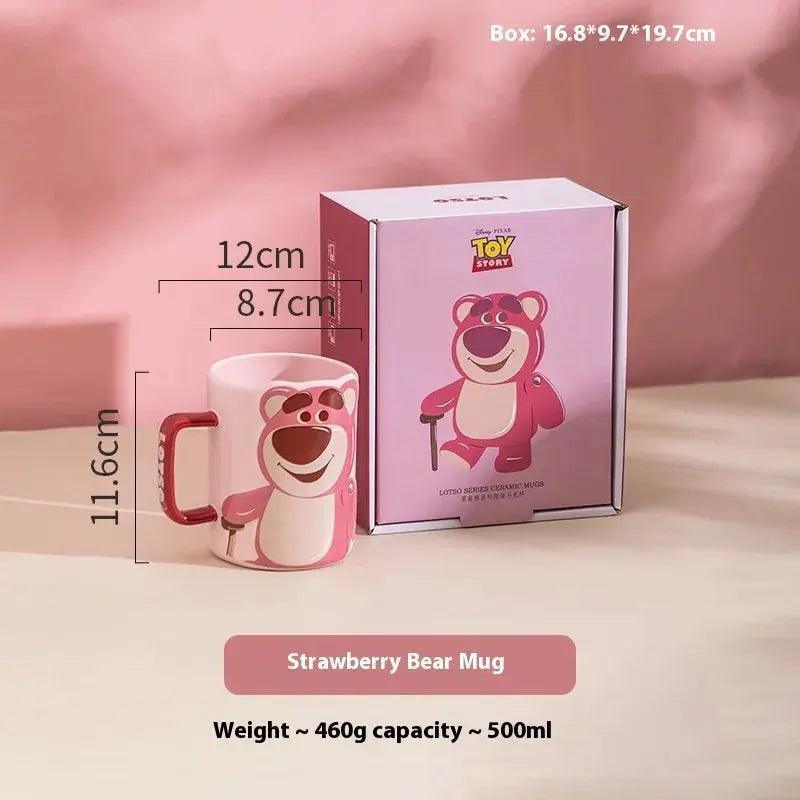 Bear Lotso Mug With Hand Cartoon Set Cup for gift - Venus Trendy Fashion Online