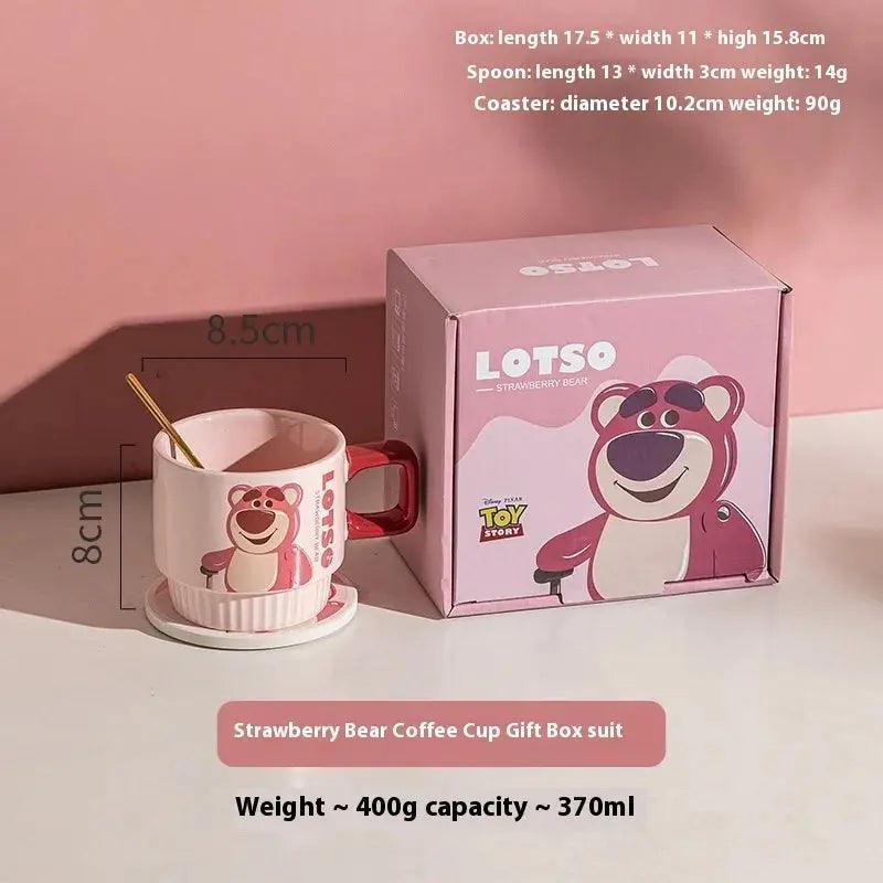 Bear Lotso Mug With Hand Cartoon Set Cup for gift - Venus Trendy Fashion Online