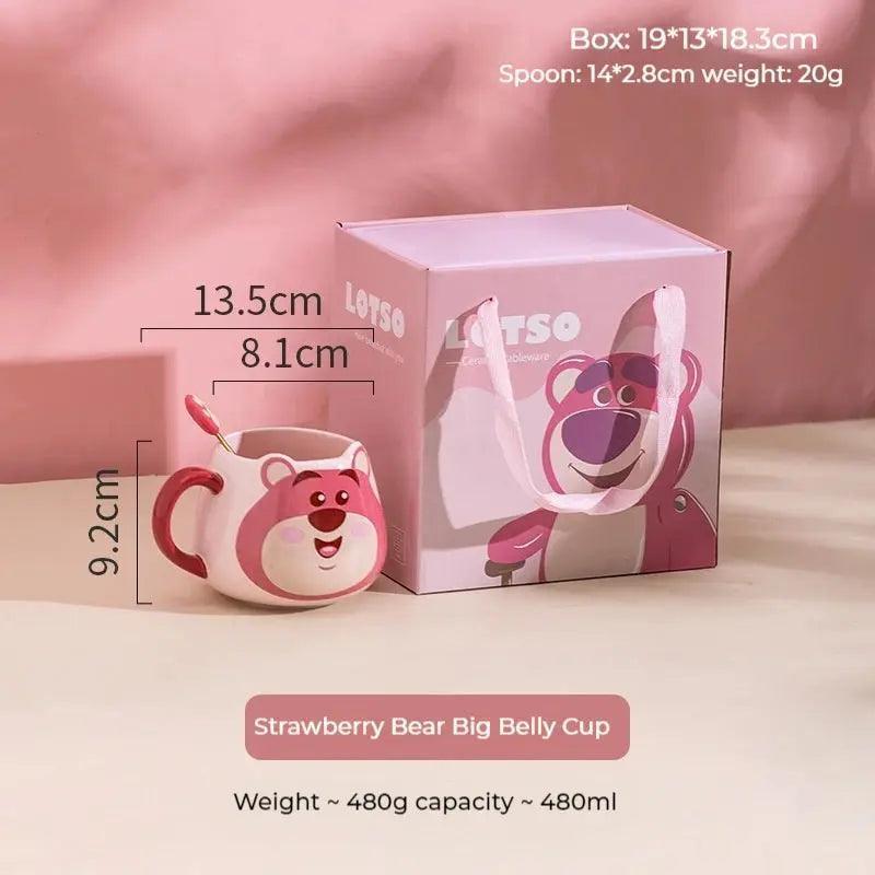 Bear Lotso Mug With Hand Cartoon Set Cup for gift - Venus Trendy Fashion Online