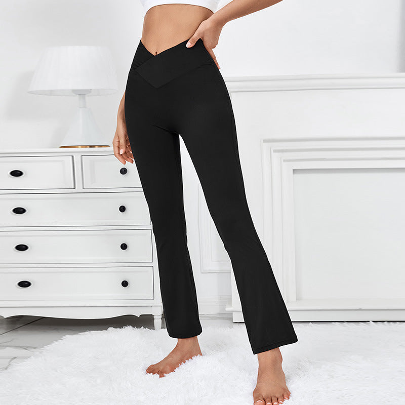 Bell Bottom Pants Sexy Skinny Yoga Pants Stretchy High Waist Slimming Trousers Women Hip Lifting Outer Wear Venus Trendy Fashion Online
