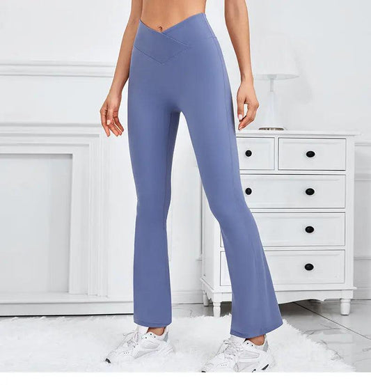 Bell Bottom Pants Sexy Skinny Yoga Pants Stretchy High Waist Slimming Trousers Women Hip Lifting Outer Wear - Venus Trendy Fashion Online