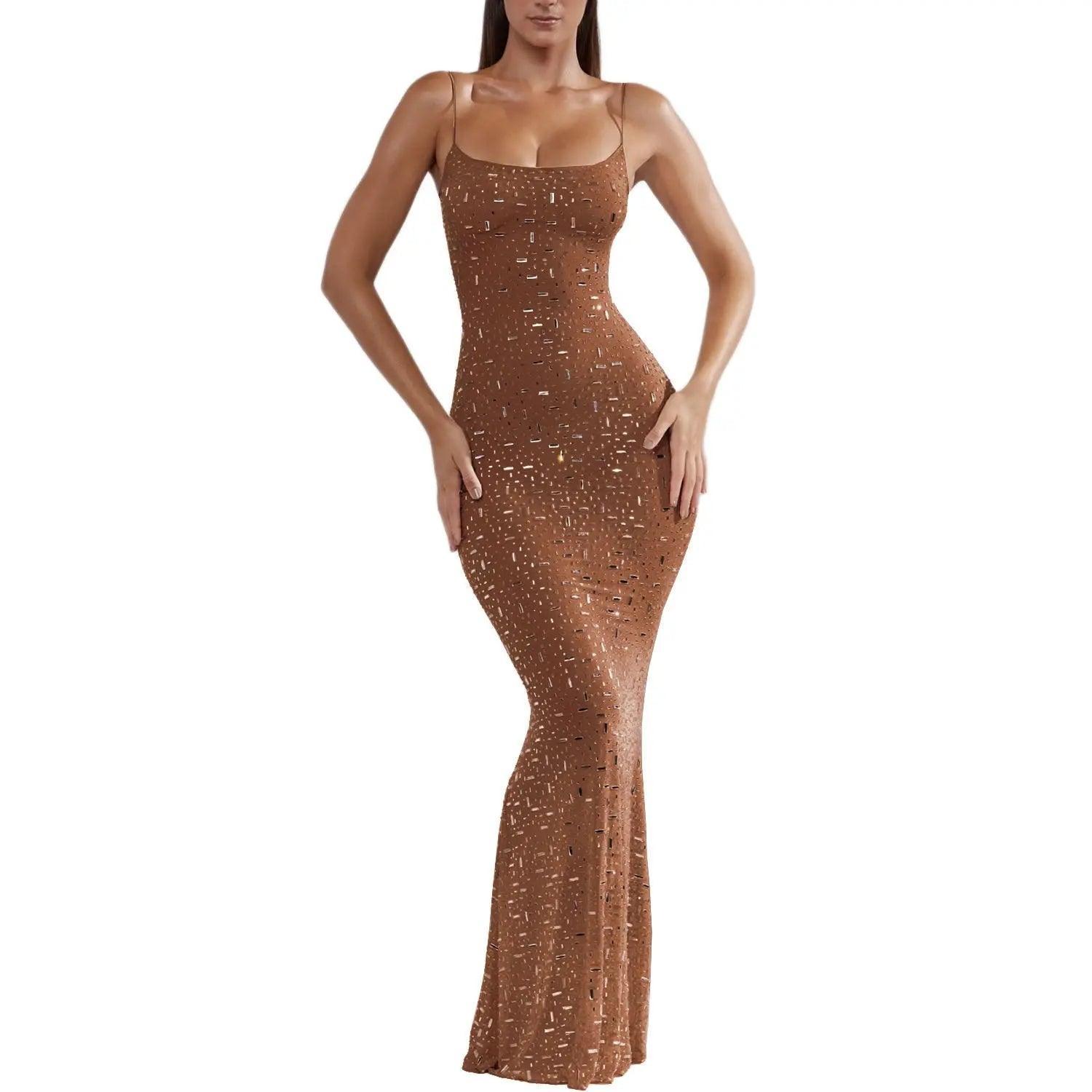 Best Women Clothes Light Diamond Sling Mermaid Dress - Venus Trendy Fashion Online