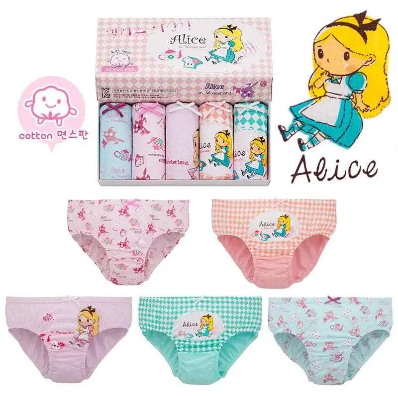 5Pcs/Box Cartoon Girls Underwear Panties For 1-14Y - Venus Trendy Fashion Online