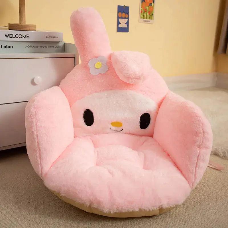 Cartoon Winter Plush Half Non-slip Chair Cushion - Venus Trendy Fashion Online