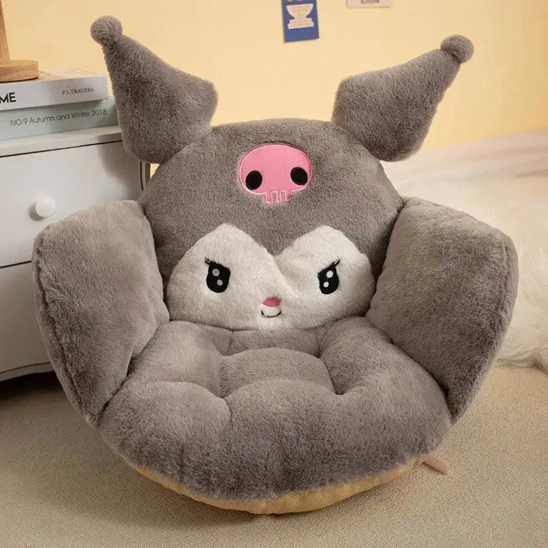 Cartoon Winter Plush Half Non-slip Chair Cushion - Venus Trendy Fashion Online