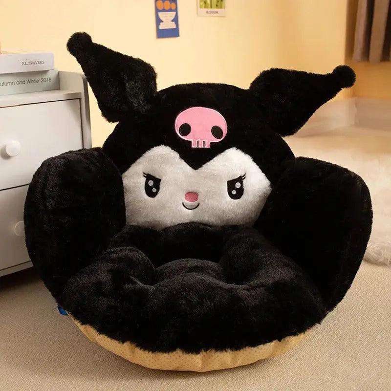 Cartoon Winter Plush Half Non-slip Chair Cushion - Venus Trendy Fashion Online