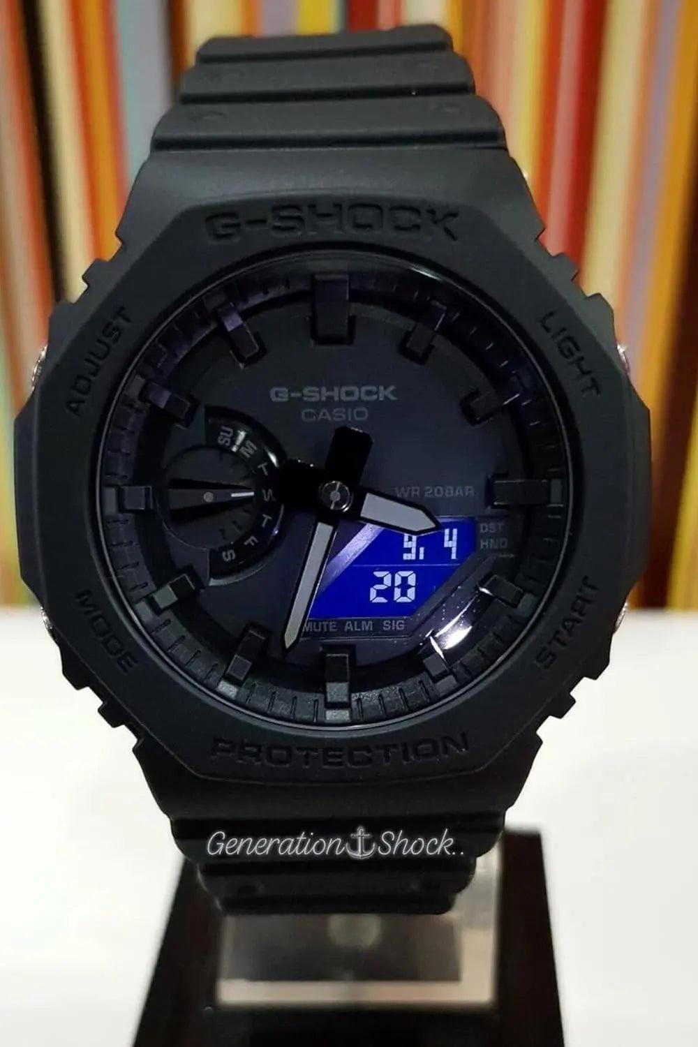 Casio Men's G-Shock Duo Slim Analog-Digital Watch, Black Face, Black Band - Venus Trendy Fashion Online