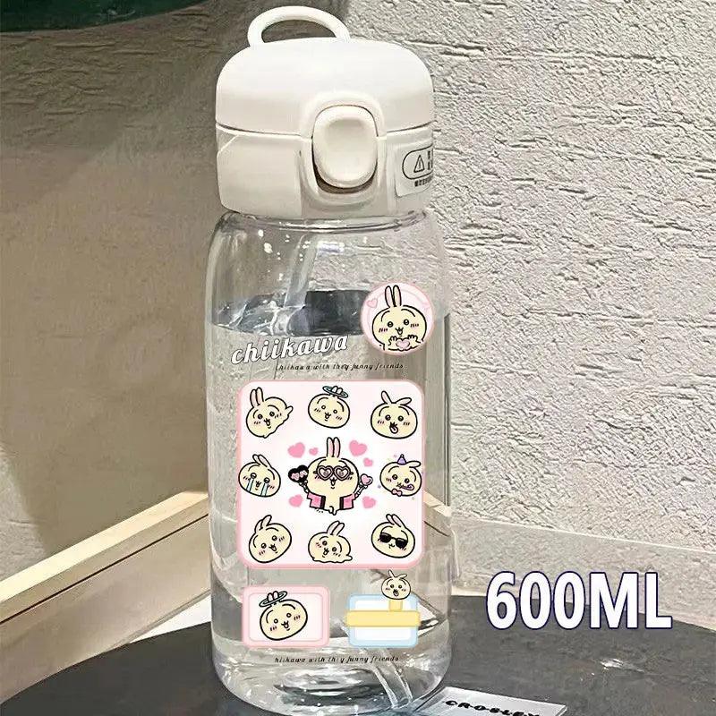 Chiikawas Portable Plastic 600 ML Sport Water Bottle - Venus Trendy Fashion Online