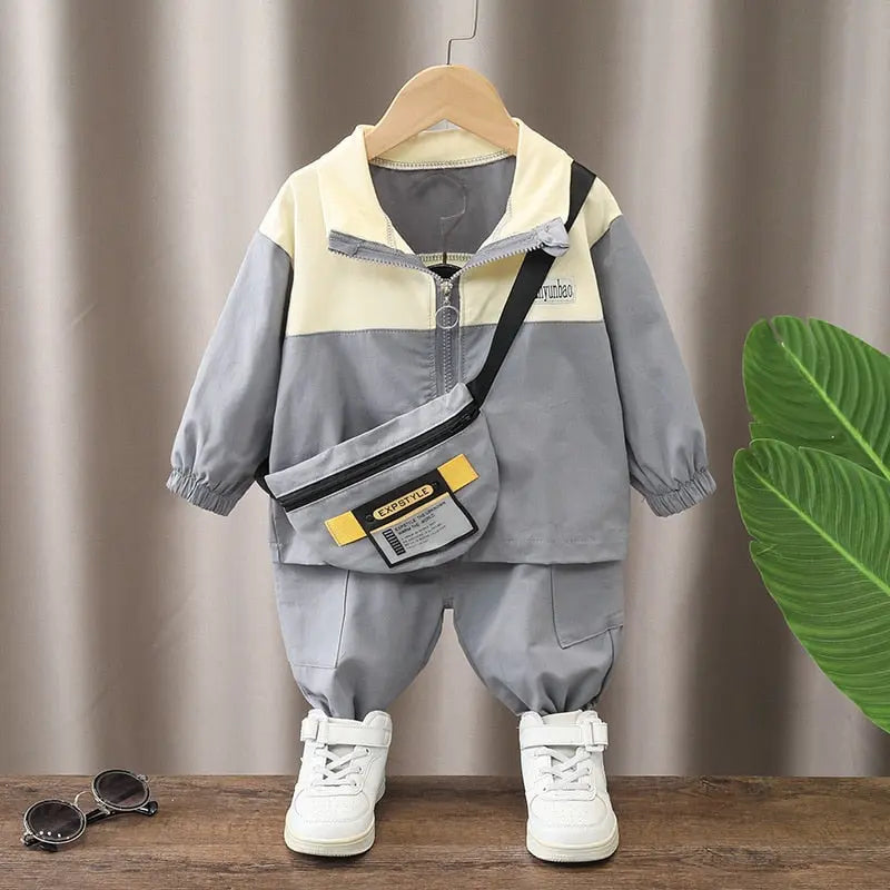 Children Hooded Jacket with Pants 2Pcs - Venus Trendy Fashion Online