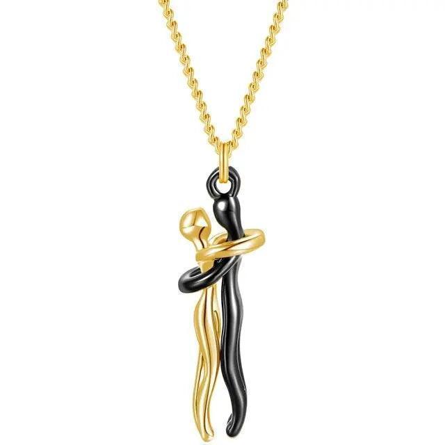 Couple Hugging Pendant Necklace - Venus Trendy Fashion Online