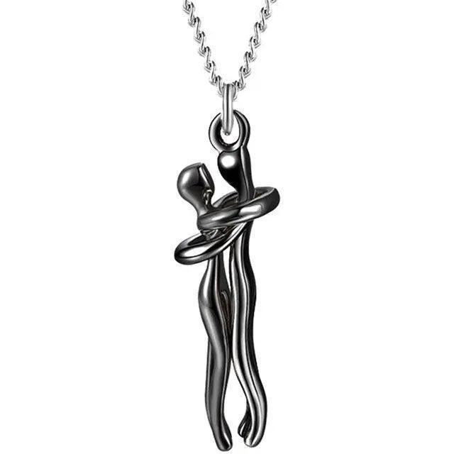 Couple Hugging Pendant Necklace - Venus Trendy Fashion Online