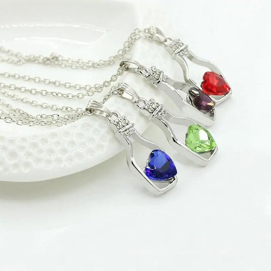 Crystal Bottle Necklace - Venus Trendy Fashion Online