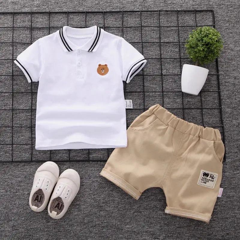 Cute Kids Sports T-shirt Suit 2pcs - Venus Trendy Fashion Online