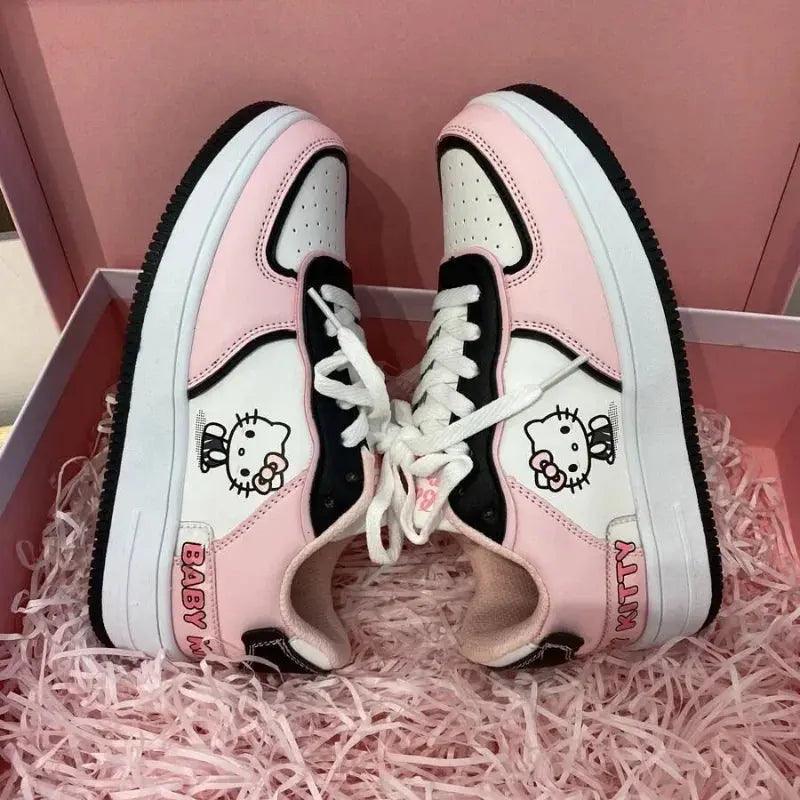 Cute Pink Sneakers Soft Girl Skateboard Shoes - Venus Trendy Fashion Online