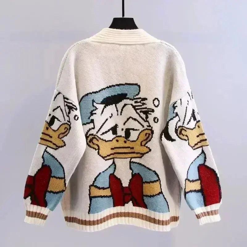 Donald Cartoon Sweaters for Women in Autumn and Winter - Venus Trendy Fashion Online