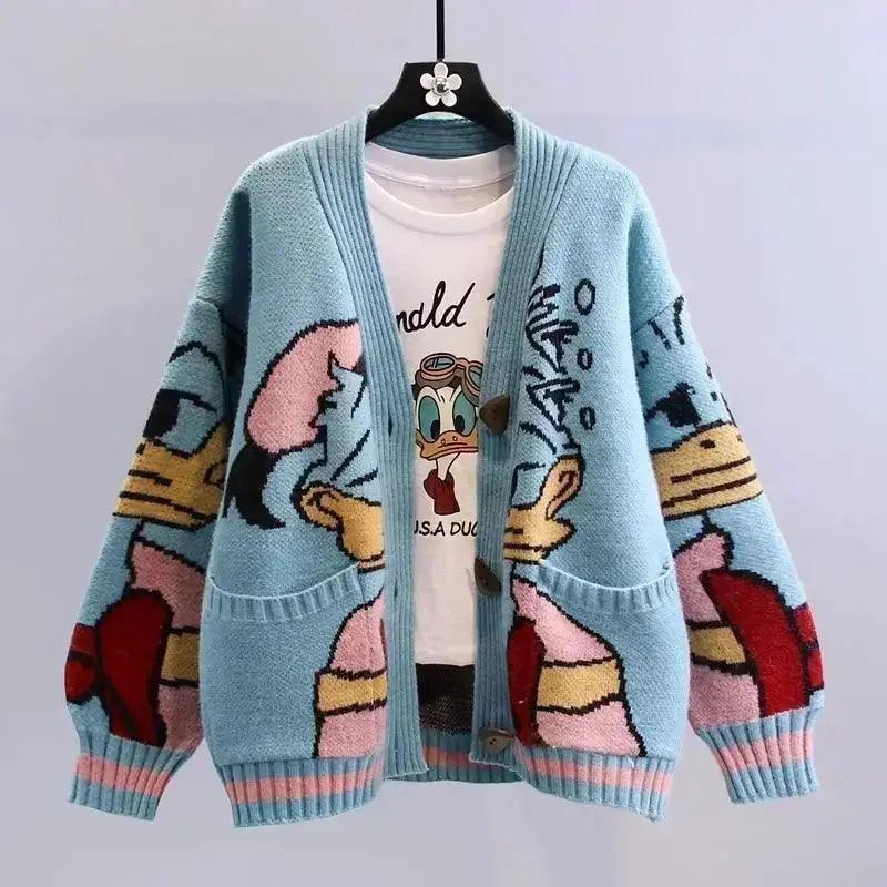 Donald Cartoon Sweaters for Women in Autumn and Winter - Venus Trendy Fashion Online