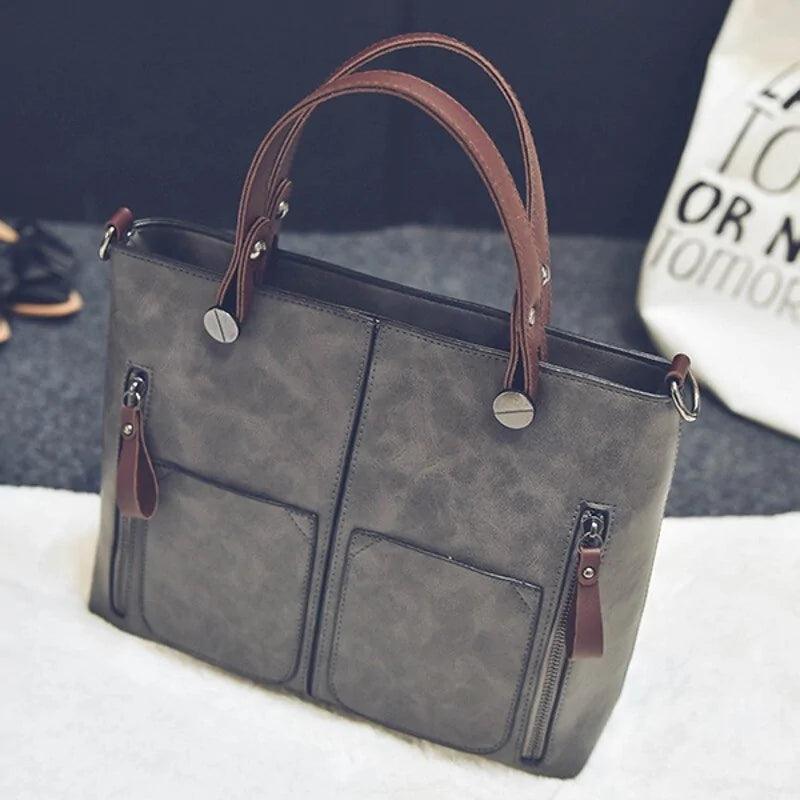 Wax Oil Leather Bag - Venus Trendy Fashion Online