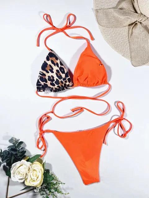 Ellolace Leopard 2 Piece Bikini Set - Venus Trendy Fashion Online