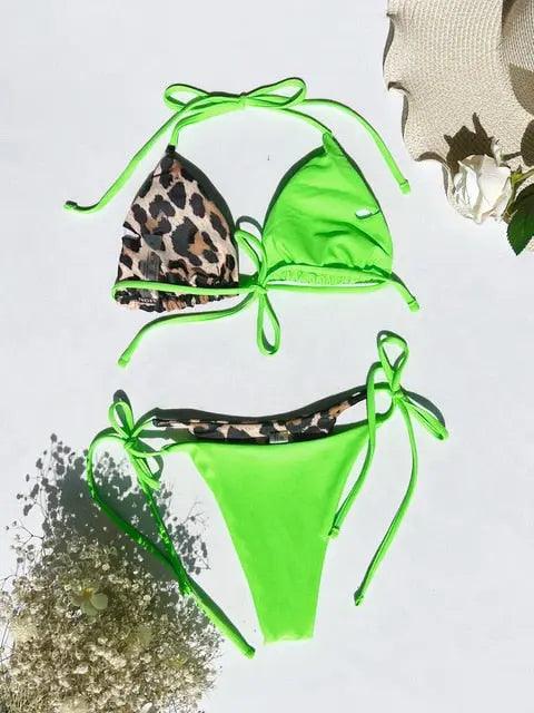 Ellolace Leopard 2 Piece Bikini Set - Venus Trendy Fashion Online