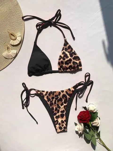 Ellolace Leopard 2 Piece Bikini Set - Venus Trendy Fashion Online