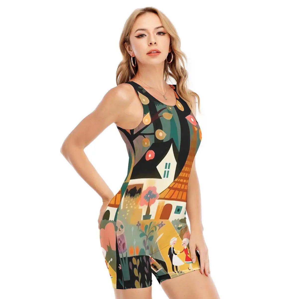 Fashionable Women's Sleeveless One-piece Swimsuit - Venus Trendy Fashion Online