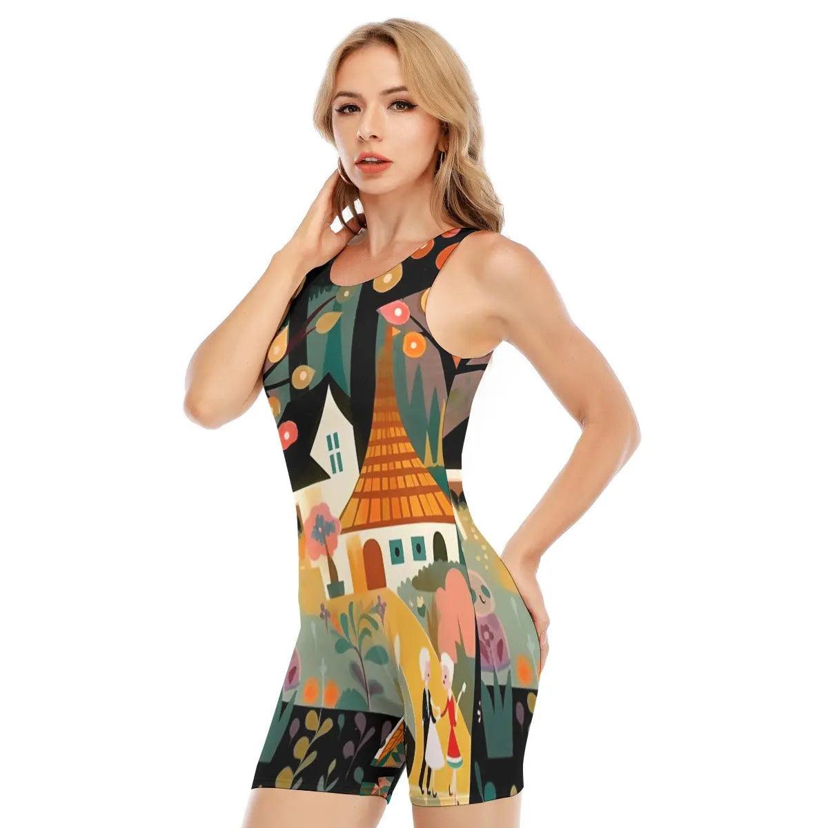 Fashionable Women's Sleeveless One-piece Swimsuit - Venus Trendy Fashion Online